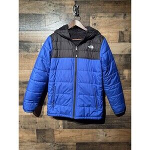 THE NORTH FACE Boys' 2n1 Reversible Mount Chimborazo Jacket, Blue/Black Size XL